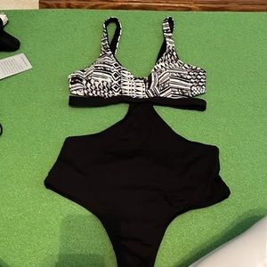 L space one piece swimsuit worn but in good condition